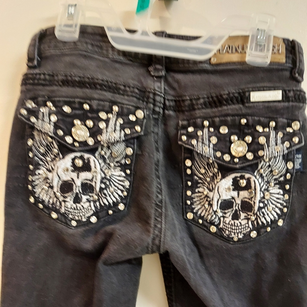Platinum plush jeans